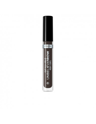 L'OREAL PARIS Gel per Sopracciglia Infaillible Unbelieva Brow 1.0 Ebano 3,4 ml – Definizione Perfetta e Lunga Durata