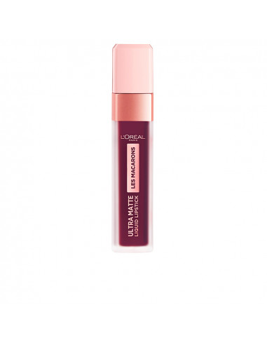 L'Oréal Paris Les Macarons Ultra Matte Liquid Lipstick 830 Blackcurrant C - Rouge à Lèvres Liquide Ultra Mat Couleur Cassis