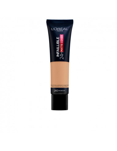 L'Oréal Paris Infallible 32H Matte Cover Foundation 260 Golden Sun - Fond de Teint Mat Longue Tenue 30 ml