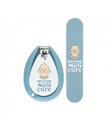 MINI CURE CUIDADO UÑAS BEBÉS AZUL lote 2 pz