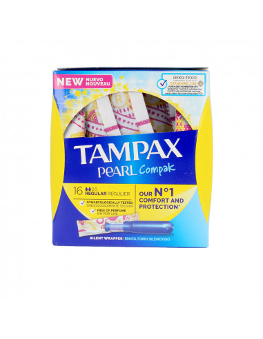 TAMPAX PEARL COMPAK tampón regular 16 u