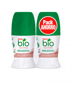 BIO NATURAL 0% INVISIBLE DEO ROLL-ON LOTE 2 x 50 ml