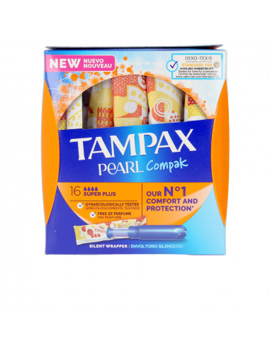 TAMPAX PEARL COMPAK tampón super plus 16 u