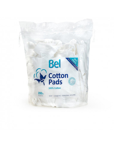 BEL COTTON PADS 100% algodón 8x10 cm 200 u