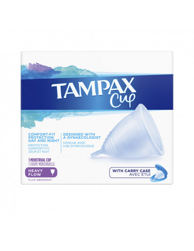 TAMPAX COPA flujo menstrual abundante 1 pz