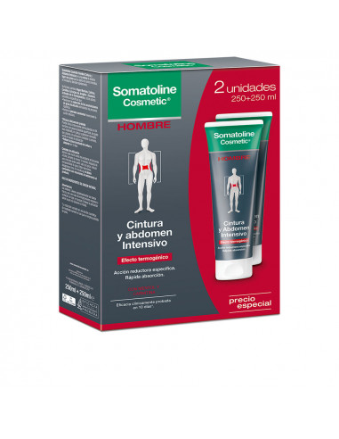 HOMBRE CINTURA & ABDOMEN REDUCTOR INTENSIVO cofanetto 2 x 250 ml