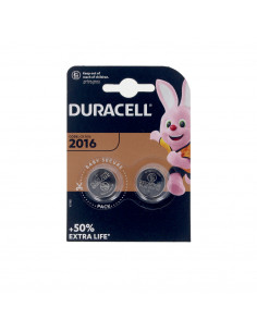 Pacco batterie DURACELL BUTTON LITHIUM 3V 2016 DL/CR2016...