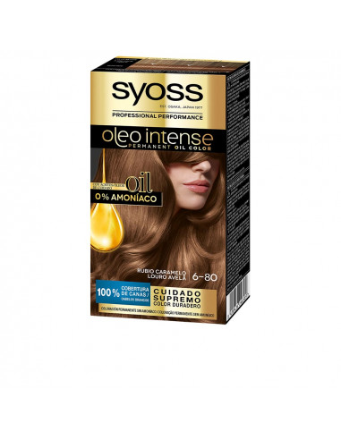 OLEO INTENSE tinta per capelli senza ammoniaca 6.80-biondo caramello 5 pz