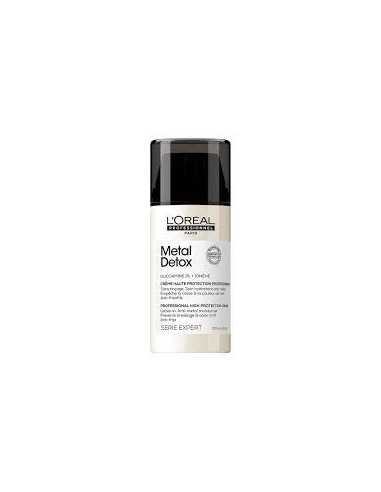 METAL DETOX crema profesional sin aclarado de alta protección para cabello dañado 100 ml