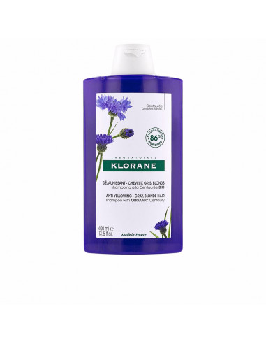 A LA CENTAUREA BIO champú antiamarilleo cabello gris y rubio 400 ml