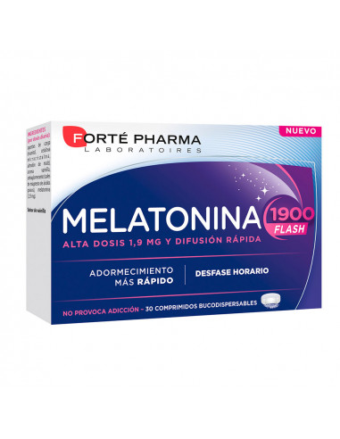 MELATONIN 1900 Flash Schläfrigkeit schneller 30 Tabletten