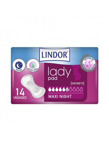 LADY PAD maxi night 6 drops 14 u