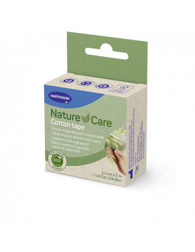 NATURE&CARE Baumwollpflaster 2,5 cm x 5 m 1 St