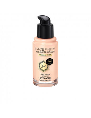 FACEFINITY ALL DAY FLAWLESS 3 IN 1 fondotinta C10-porcellana fiera 30 ml