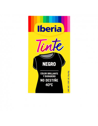 IBERIA TEINTURE POUR VÊTEMENTS grand teint 40º noir 70 gr