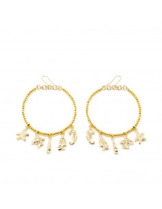 Boucles d& 39 oreilles FORMENTOR or brillant 1 u