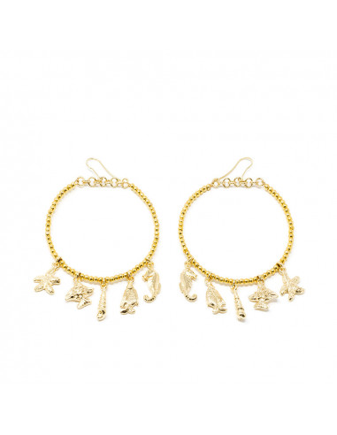 Boucles d& 39 oreilles FORMENTOR or brillant 1 u