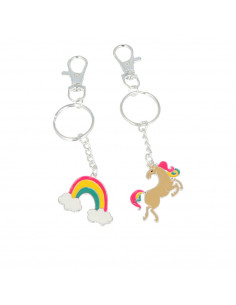 LLAVEROS UNICORNIO-ARCOIRIS BFF cofanetto 2 pz