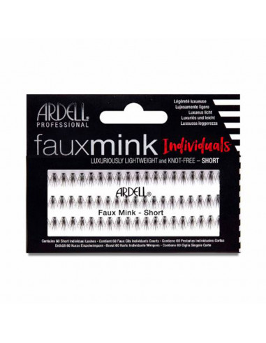 FAUX MINK pestañas individuales negras short 1 u