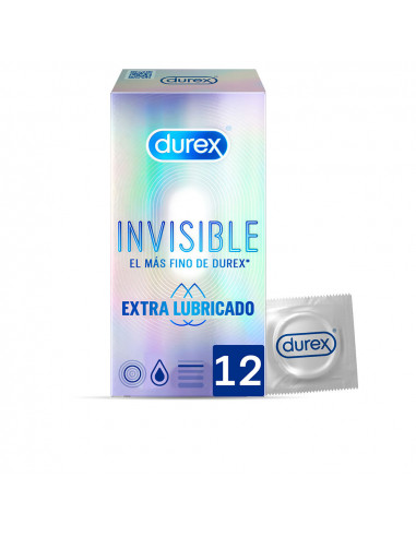 INVISIBLE extra lubricado preservativos 12 u