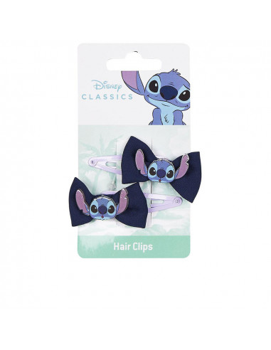 CLIPS LAZO DISNEY stitch 7,4 x 12 ,5 x 2 cm 2 u