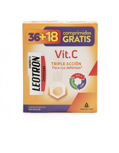 VITAMIN C Brausetabletten mit Dreifachwirkung 36 + 18 als Geschenk Orange 54 u