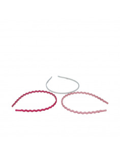 DIADEMAS FINAS CON PURPURINA set 3 pz