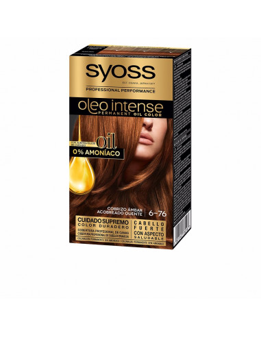 OLEO INTENSE colorazione per capelli senza ammoniaca 6.76-rame ambrato 5 pz