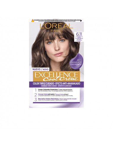 EXCELLENCE cor de cabelo creme 6.11-loiro acinzentado escuro 1 un