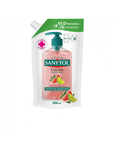 SANYTOL RECAMBIO jabón antibacteriano cocina ECO 500 ml