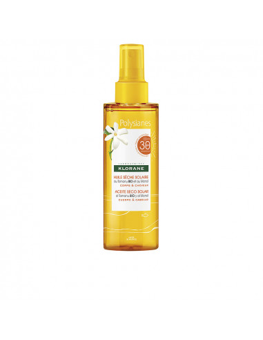 POLYSIANE MONOÏ Y TAMANU BIO huile sèche solaire SPF30 200 ml