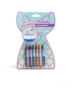 ÉTUI À CRAYONS DE BAIN LET& 39 S BE SIRÈNES 6 pcs