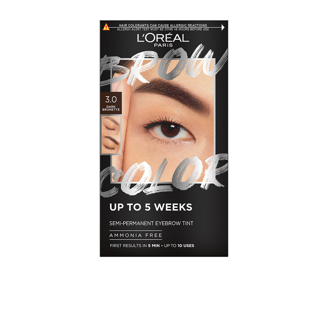 BROW COLOR tinta per sopracciglia 3.0-castano scuro 4 u