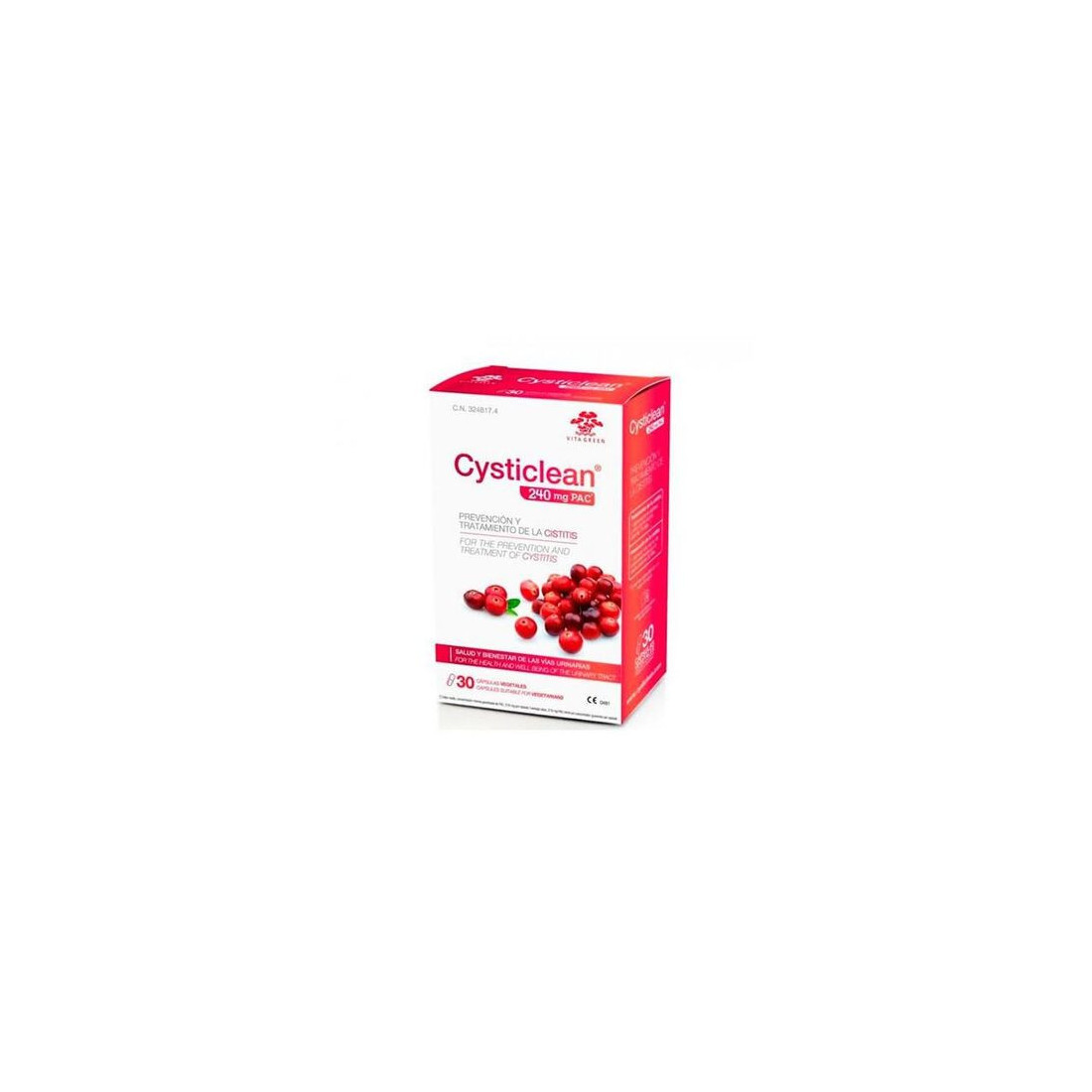 CYSTCLEAN CLASSIC 240 mg PAC und Cranberry-Kapseln 30 Einheiten