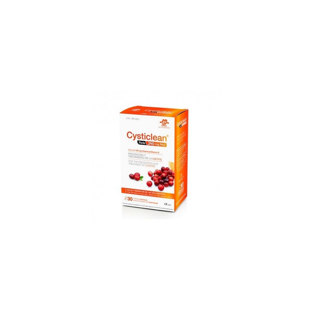 CYSTCLEAN FORTE mit PAC und Vit C und Cranberry-Kapseln 30 St