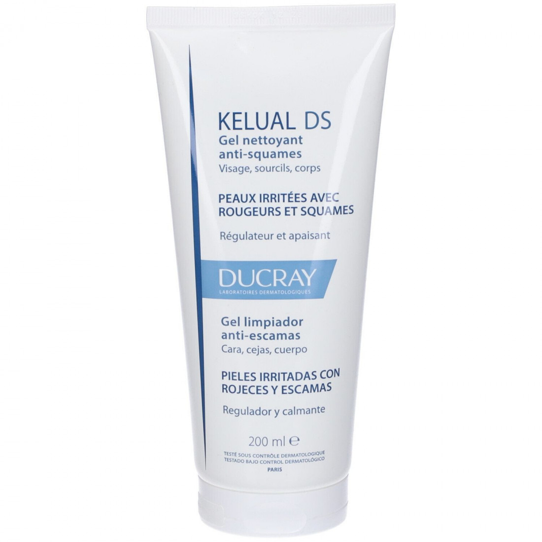 KELUAL DS gel de limpeza facial para pele irritada 200 ml