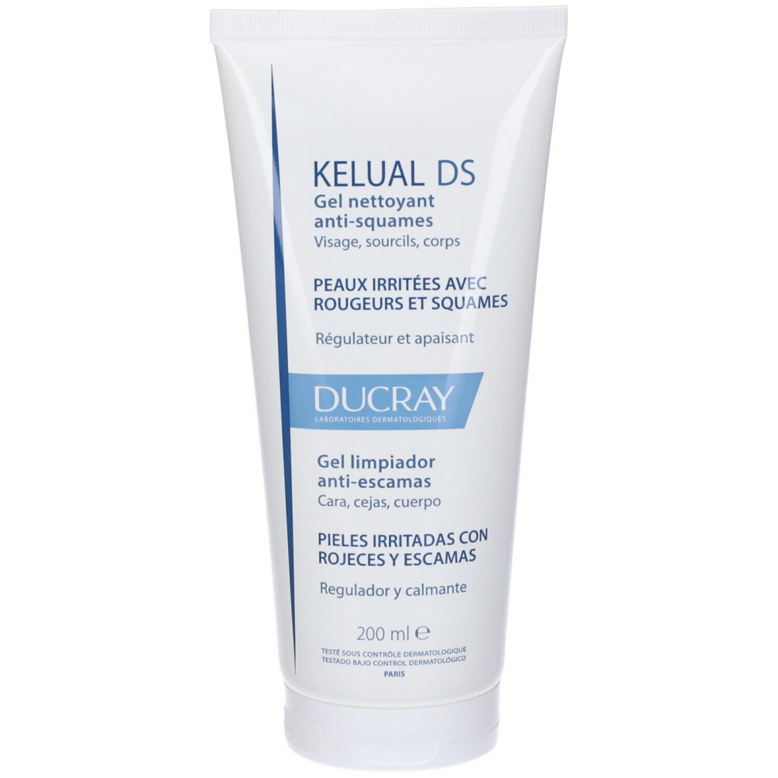 KELUAL DS gel limpiador facial para piel irritada 200 ml