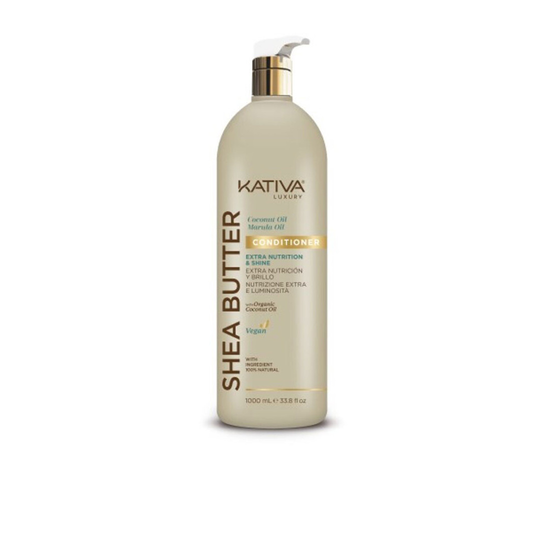 BEURRE DE KARITÉ après-shampooing à l& 39 huile de coco et de marula 1000 ml