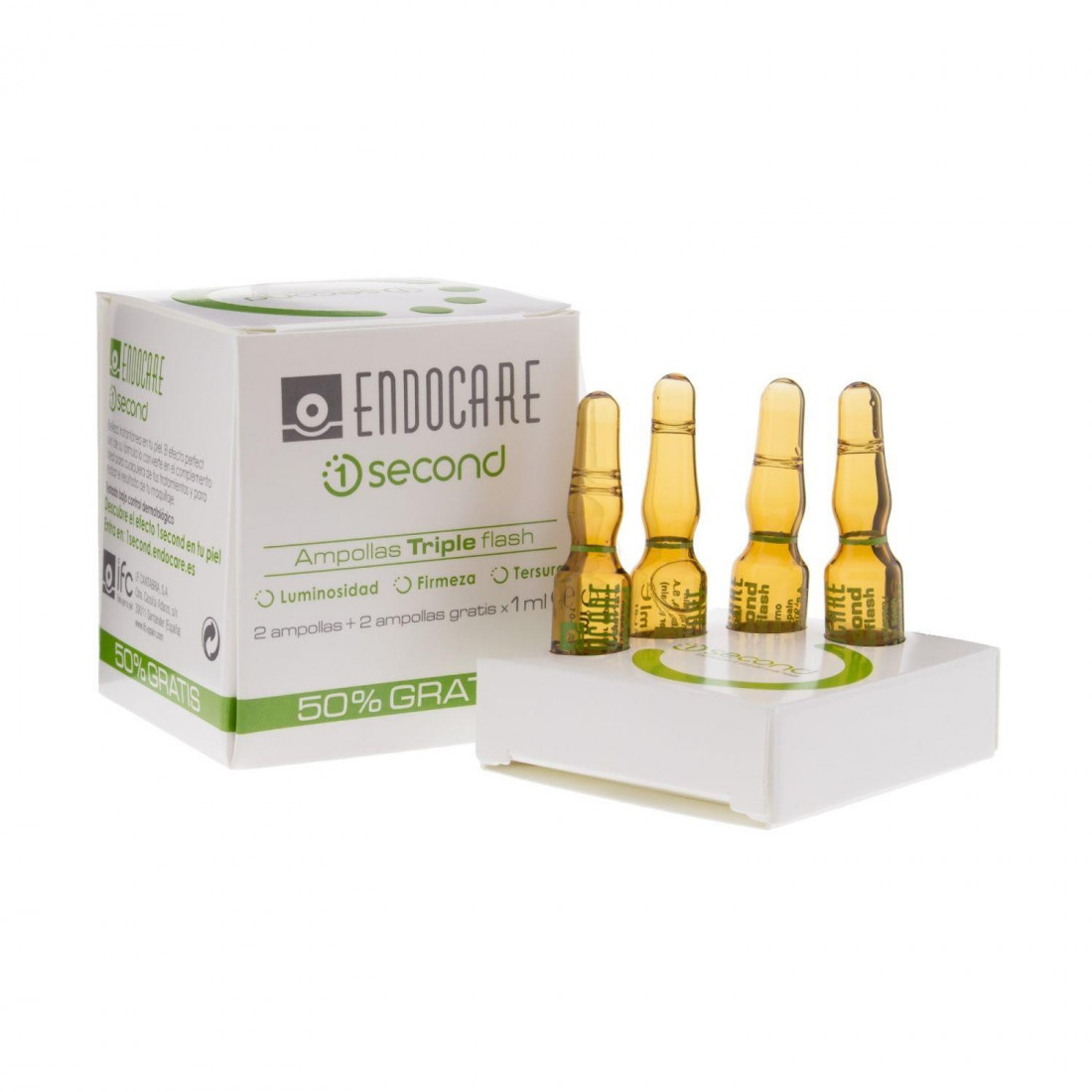 ENDOCARE AMPOLAS 1 SEGUNDO flash triplo 4 x 1 ml