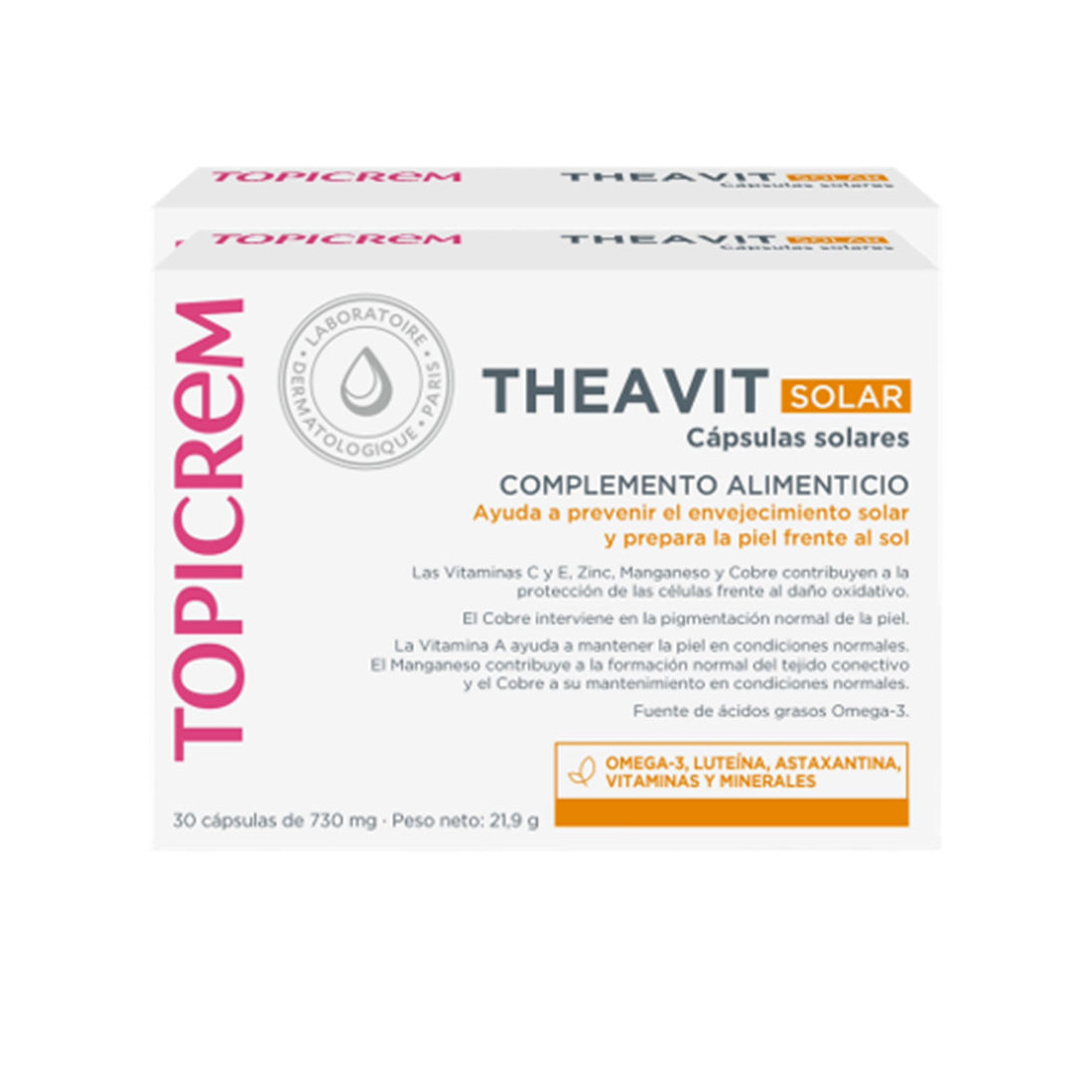 THEAVIT pack solaire 2 x 30 gélules