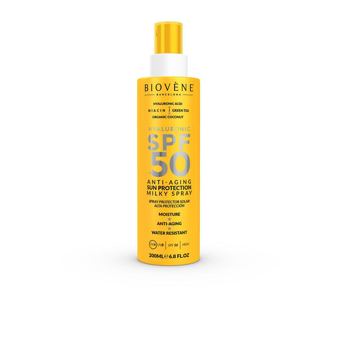 Lait de protection solaire HYALURONIQUE ANTI-ÂGE SPF50 200 ml