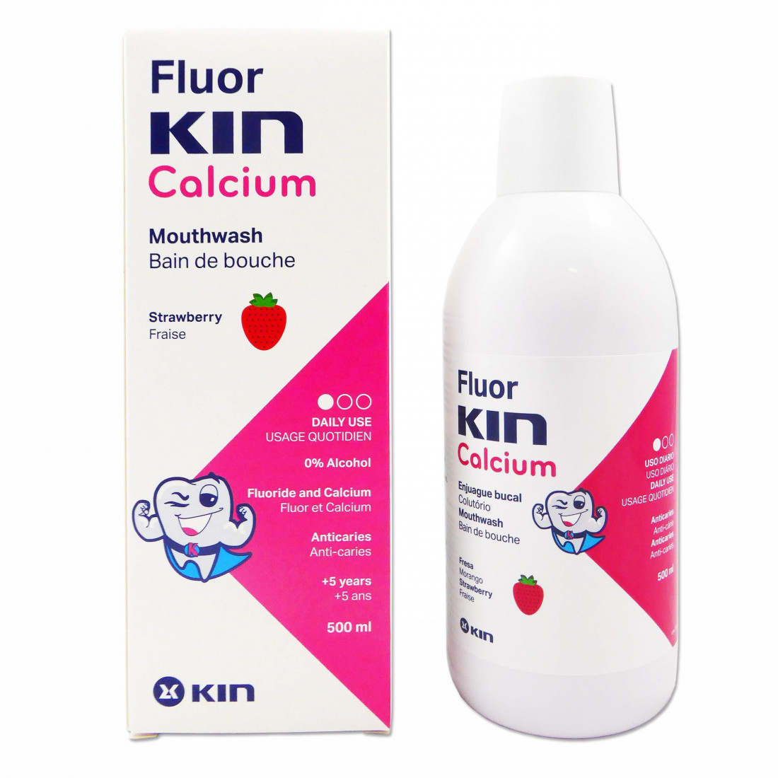 Colutório FLUORKIN CÁLCIO 500 ml