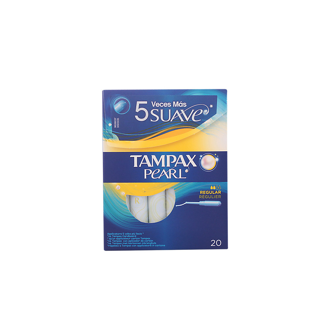 TAMPAX PEARL tampón regular 20 uds