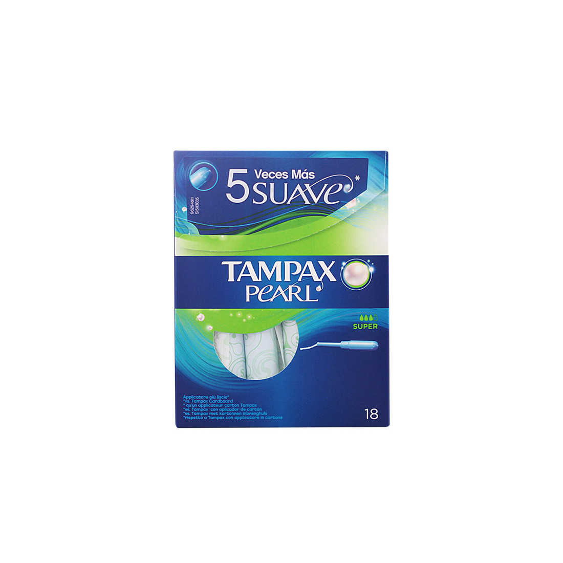 TAMPAX PEARL tampón super 18 uds