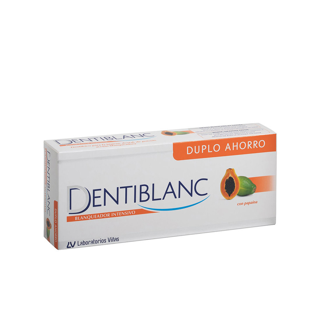 DENTIBLANC BLANQUEADOR INTENSIVO con papaya pack 2 x 100 ml