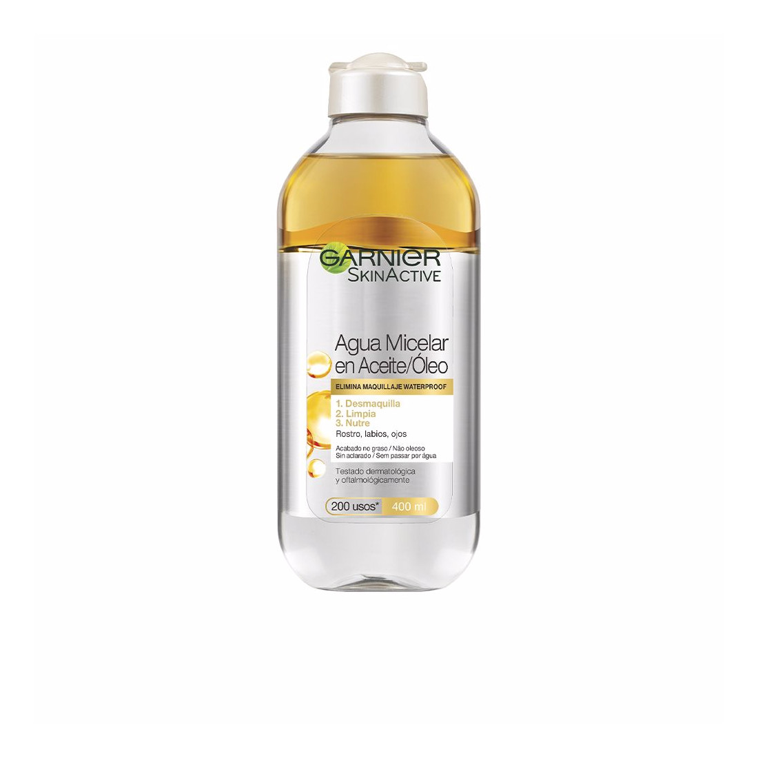 SKINACTIVE AGUA MICELAR aceite waterproof 400 ml