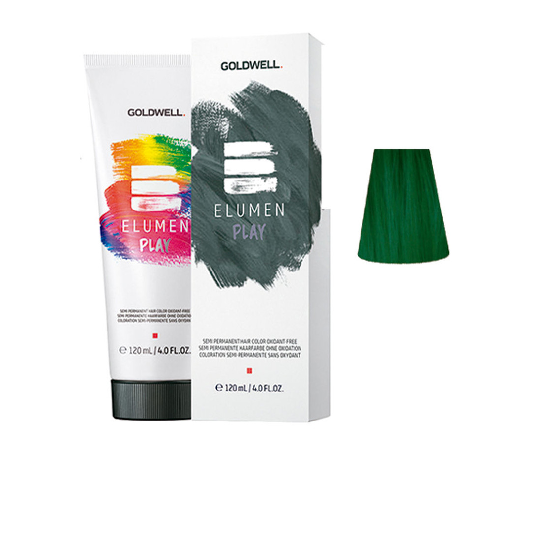 ELUMEN PLAY semi permanent hair color oxidant-free green 120 ml