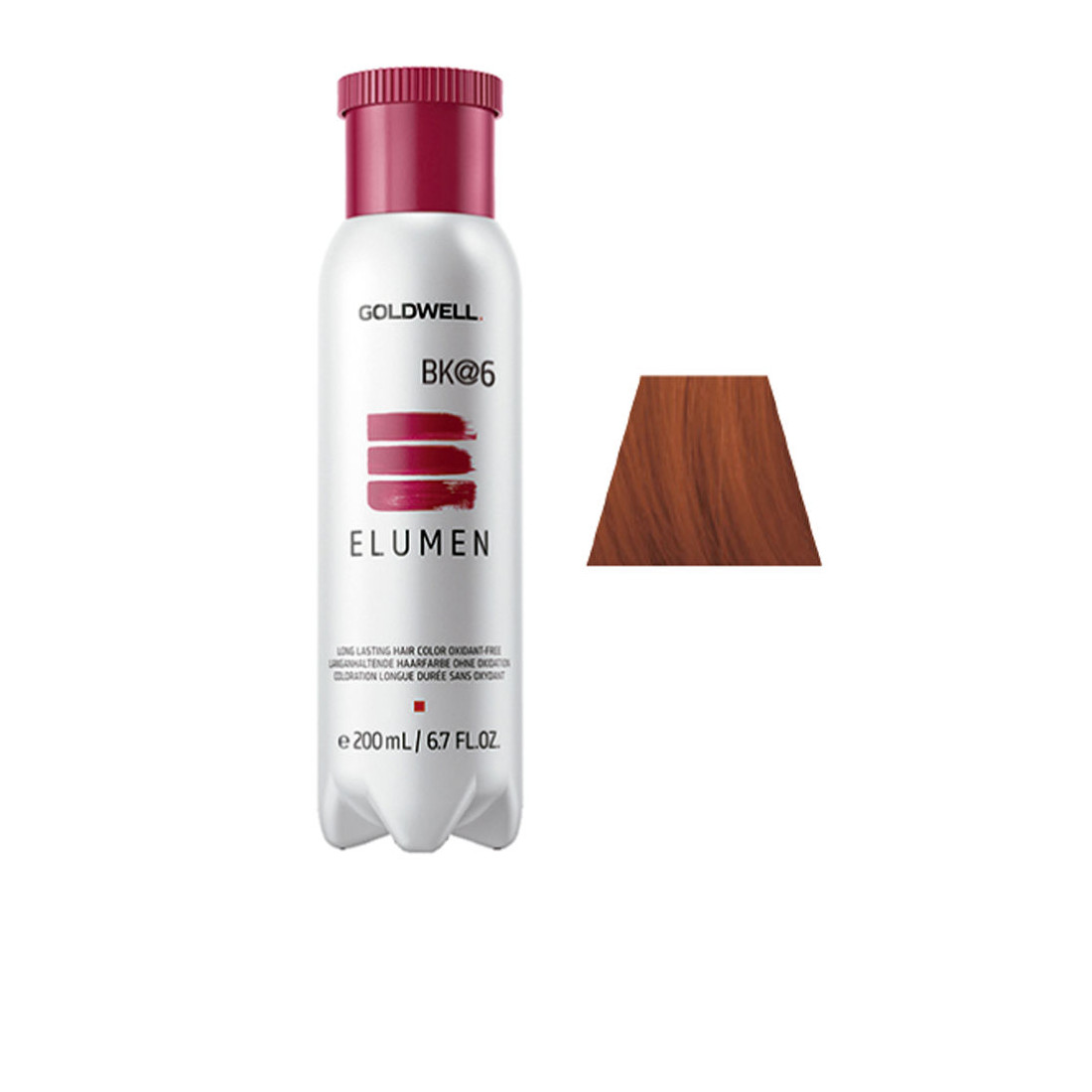 ELUMEN long lasting hair color oxidant free BK@6 200 ml