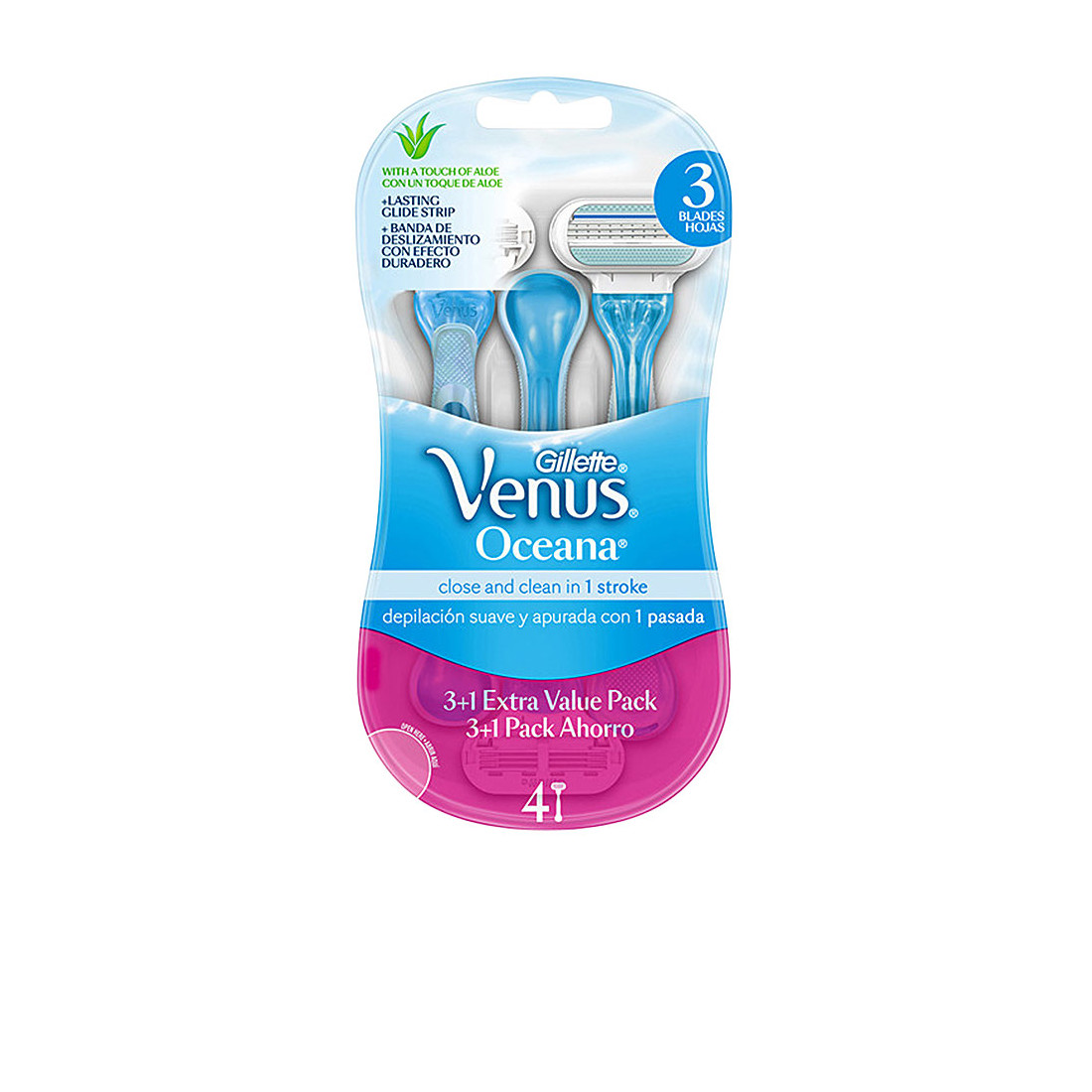 VENUS OCEANA maquinilla desechable 4 u