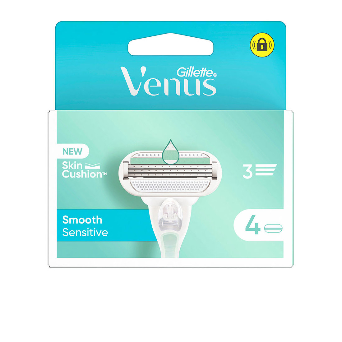 Carregador VENUS SMOOTH SENSITIVE 4 peças de reposição